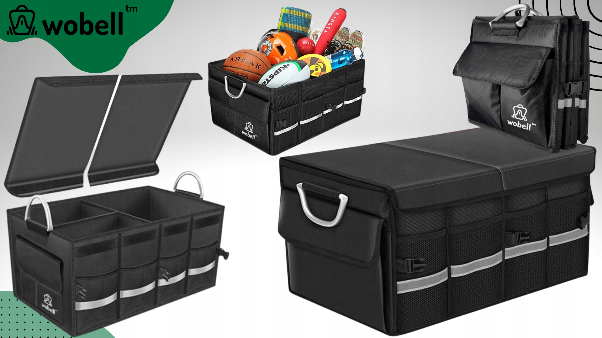 ORGANIZER TORBA DO BAGAŻNIKA SAMOCHODU AUTA SKŁADANY DUŻY PORZĄDNE WYKONANY Numer katalogowy producenta GA-405