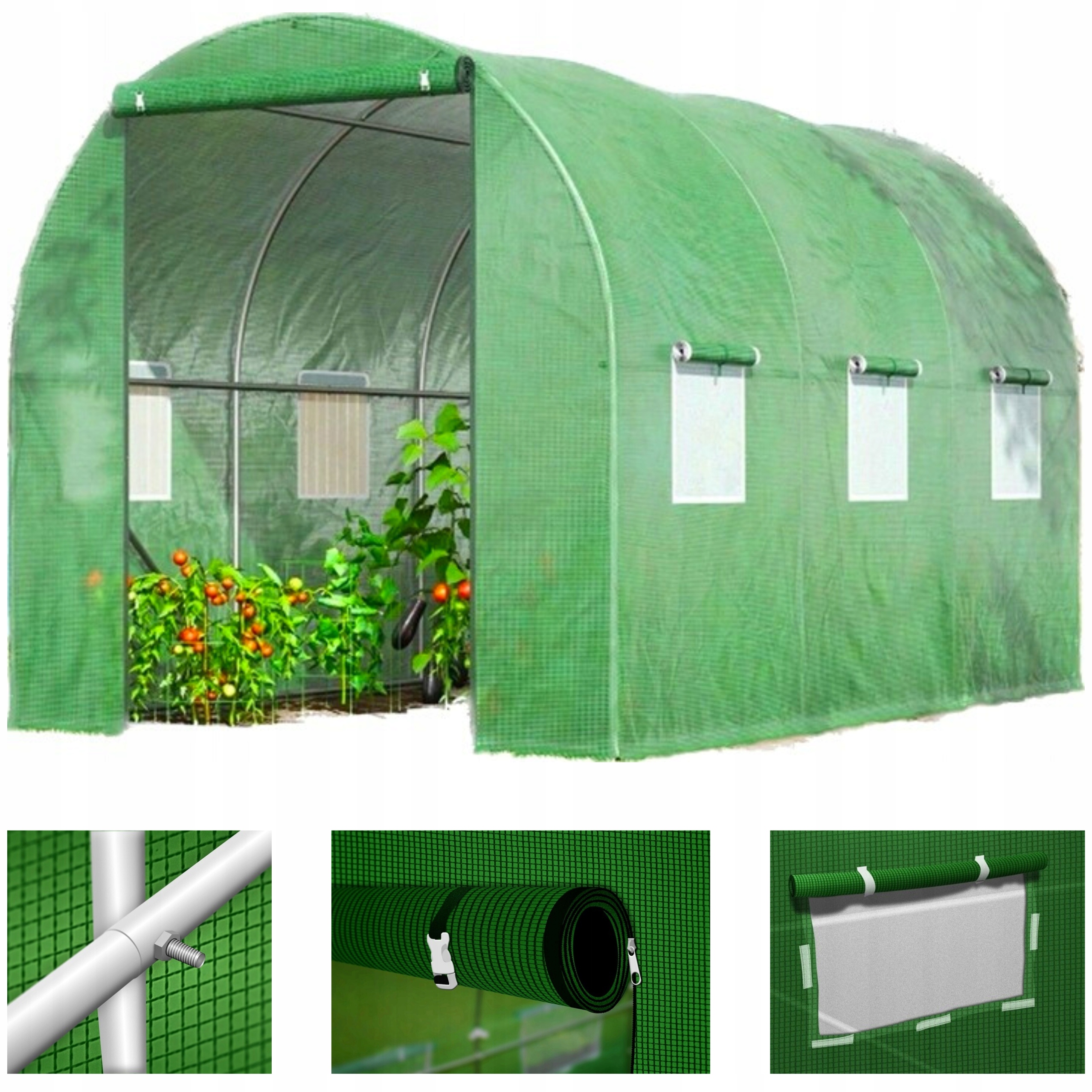 

Tunel Foliowy Ogrodowy Szklarnia Foliowa 2x3 6m2