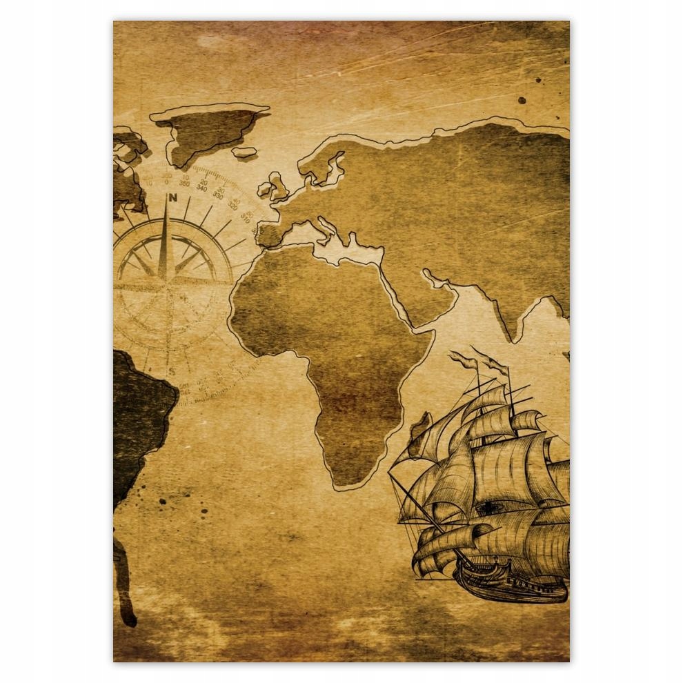 

Plakaty 50x70 Stara mapa Vintage