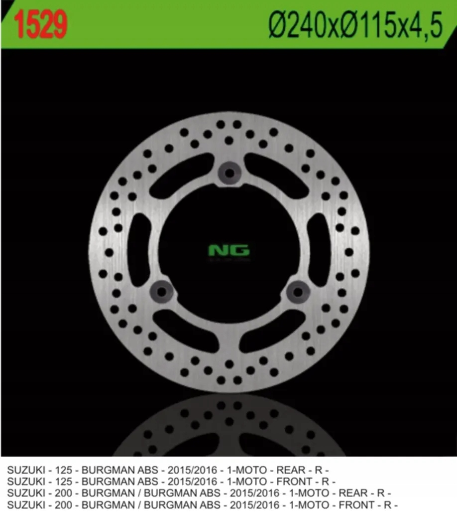 Predný/zadný brzdový kotúč (240X115X4,5) (3x10,5 mm)