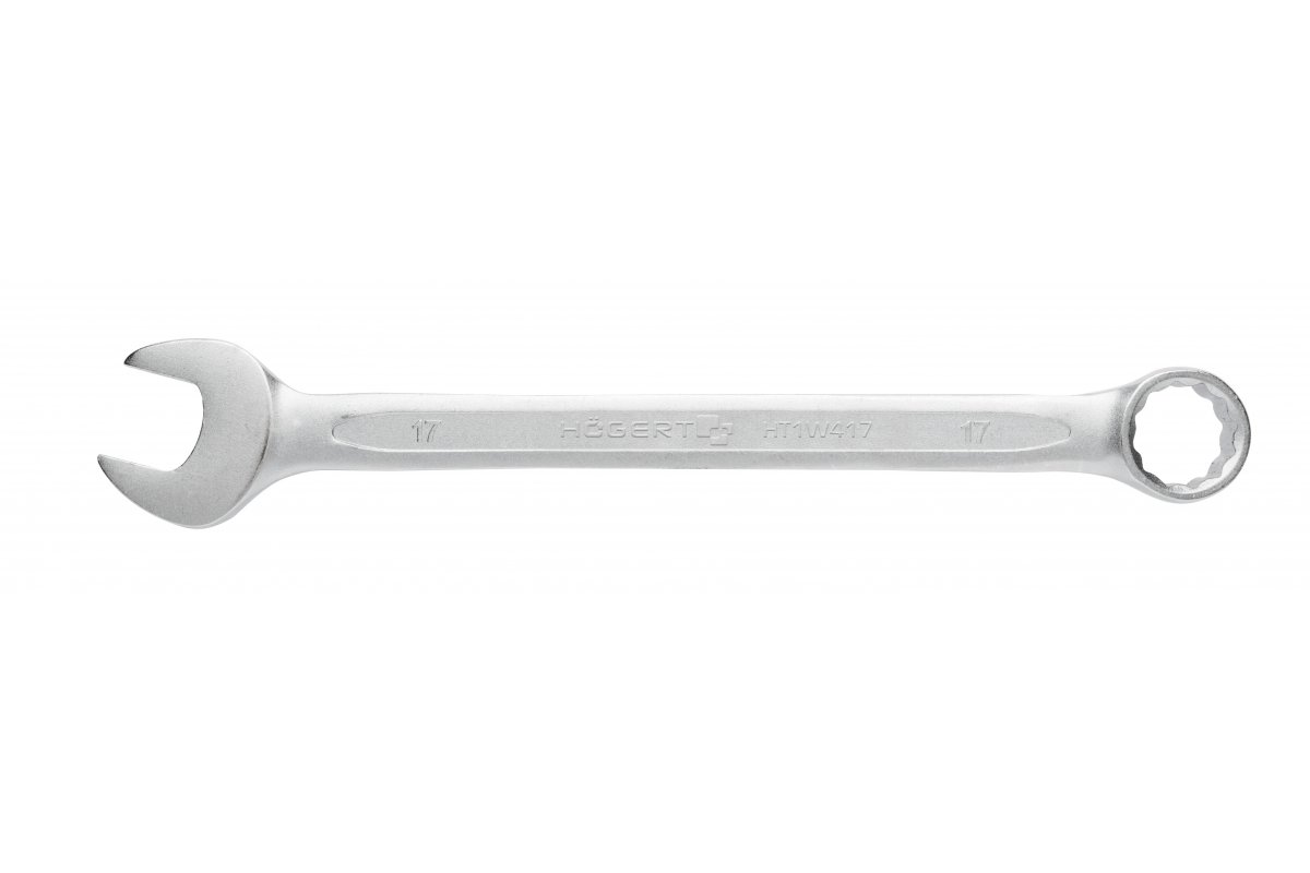 

Klucz płasko oczkowy ze stali CrV, 17 mm, Din 3113