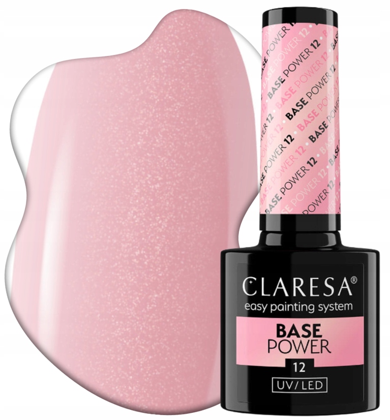 CLARESA POWER BASE BAZA BEZKWASOWA Z EFEKETEM LIPGLOSS NAILS 3+1 POŚWIATA Kod producenta 5903819824223