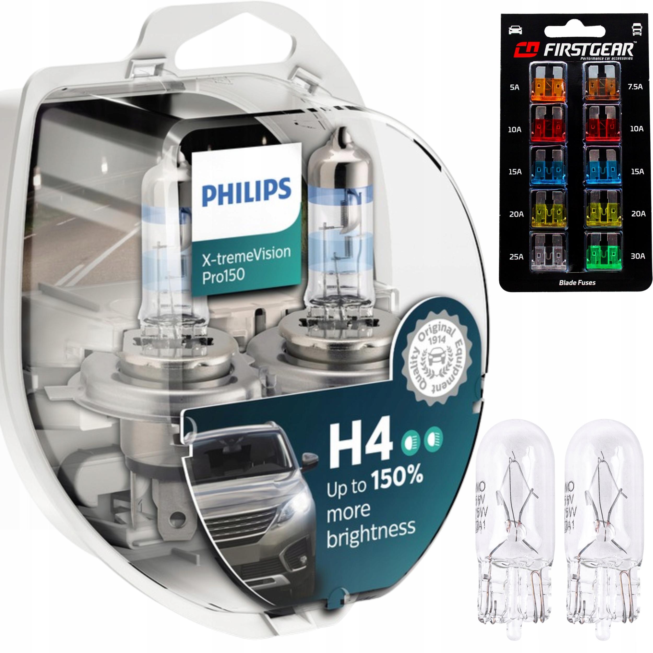 ŻARÓWKI Philips H4 X-TREME VISION PRO150 +150% WIĘCEJ SUPER MOCNE + GRATIS
