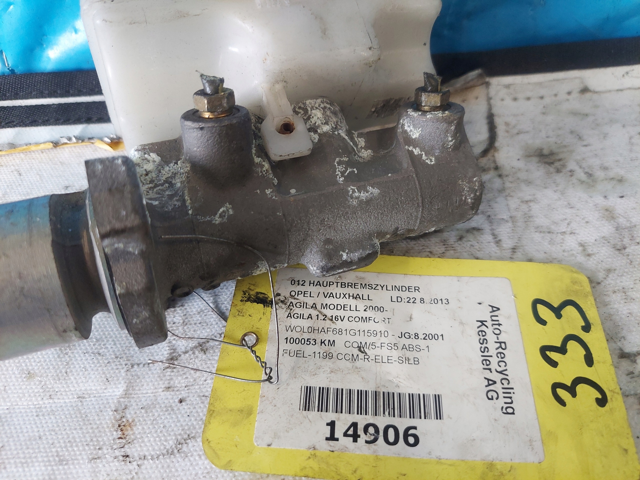 Servo frein AGILA A 1.2 B BOSCH 20