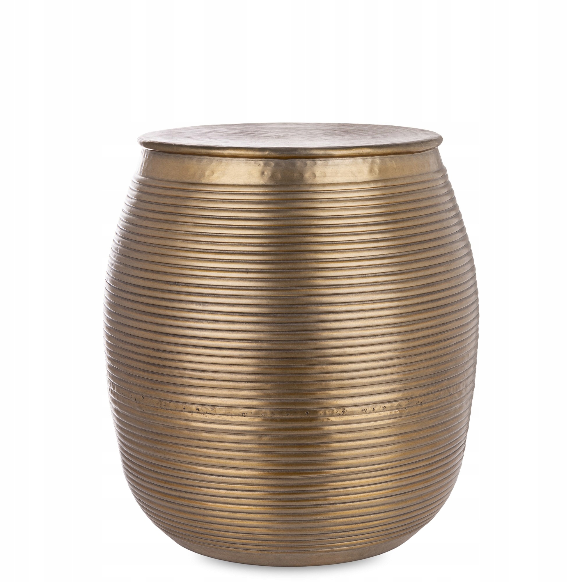 Konferenčný stolík pomocný stolík retro dekoratívny zlatý kovový