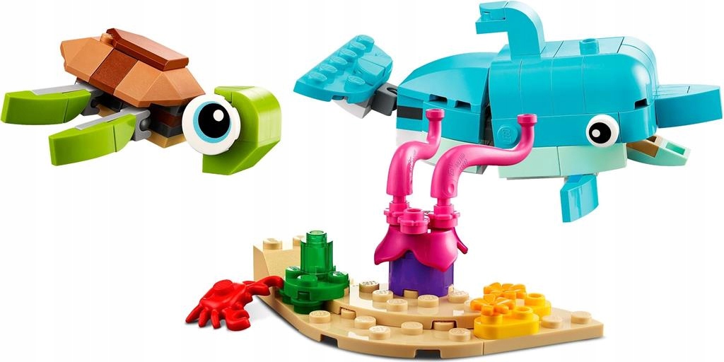 KLOCKI LEGO | CREATOR 31128 DELFIN I ŻÓŁW 3W1 NOWE ZESTAW +TORBA PREZENTOWA Marka LEGO