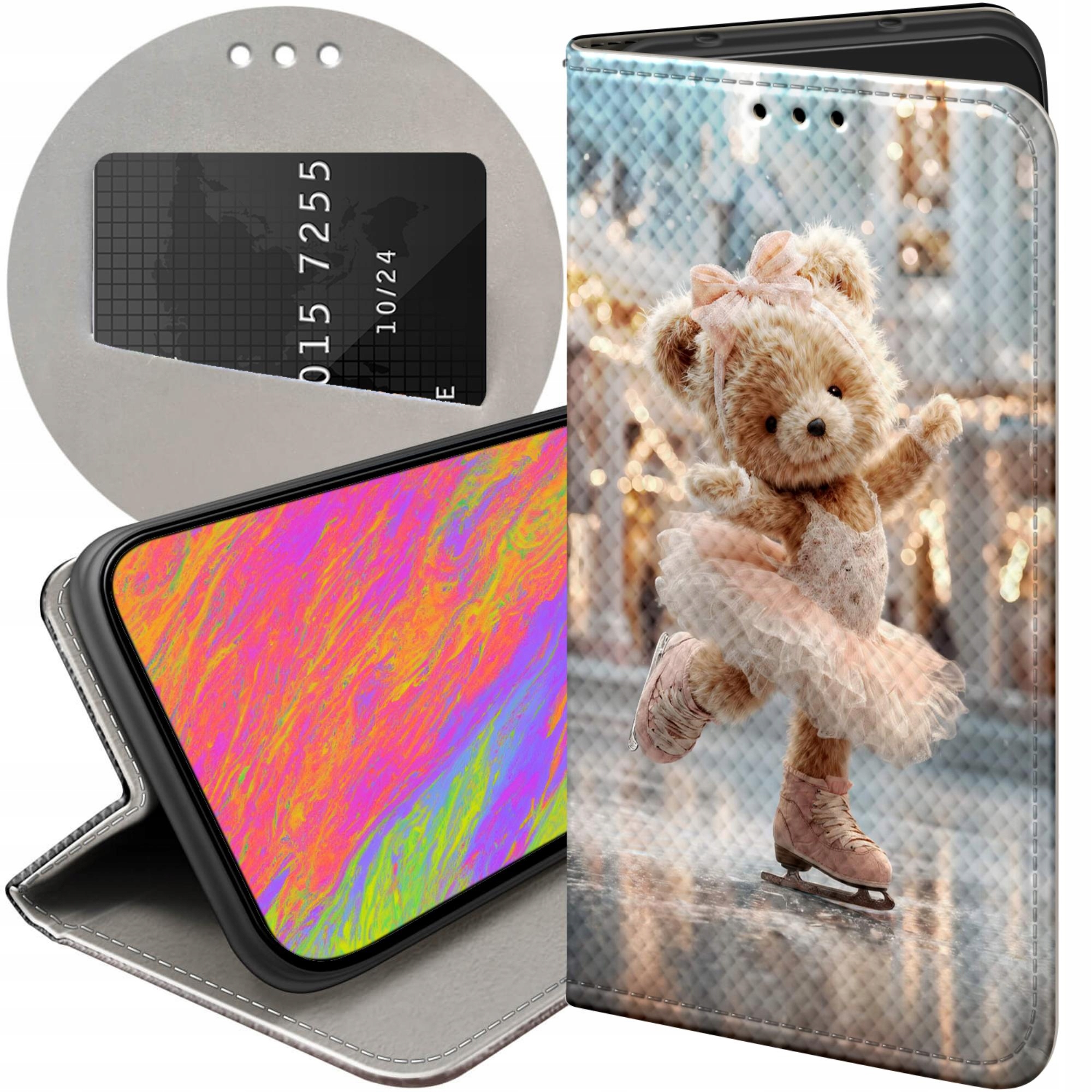 Etui Z Klapką Do Xiaomi 15T 5G Misie Miś Pluszowy Miś Futerał Case