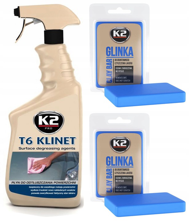 

K2 Glinka Do Czyszczenia Lakieru x2 Odtłuszczacz