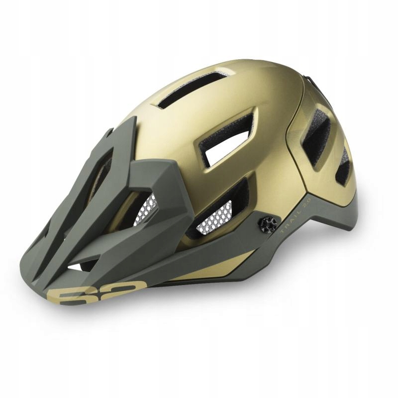 R2 Přilba Trail 2.0 metalická olivová-khaki mat L (58-61 cm)
