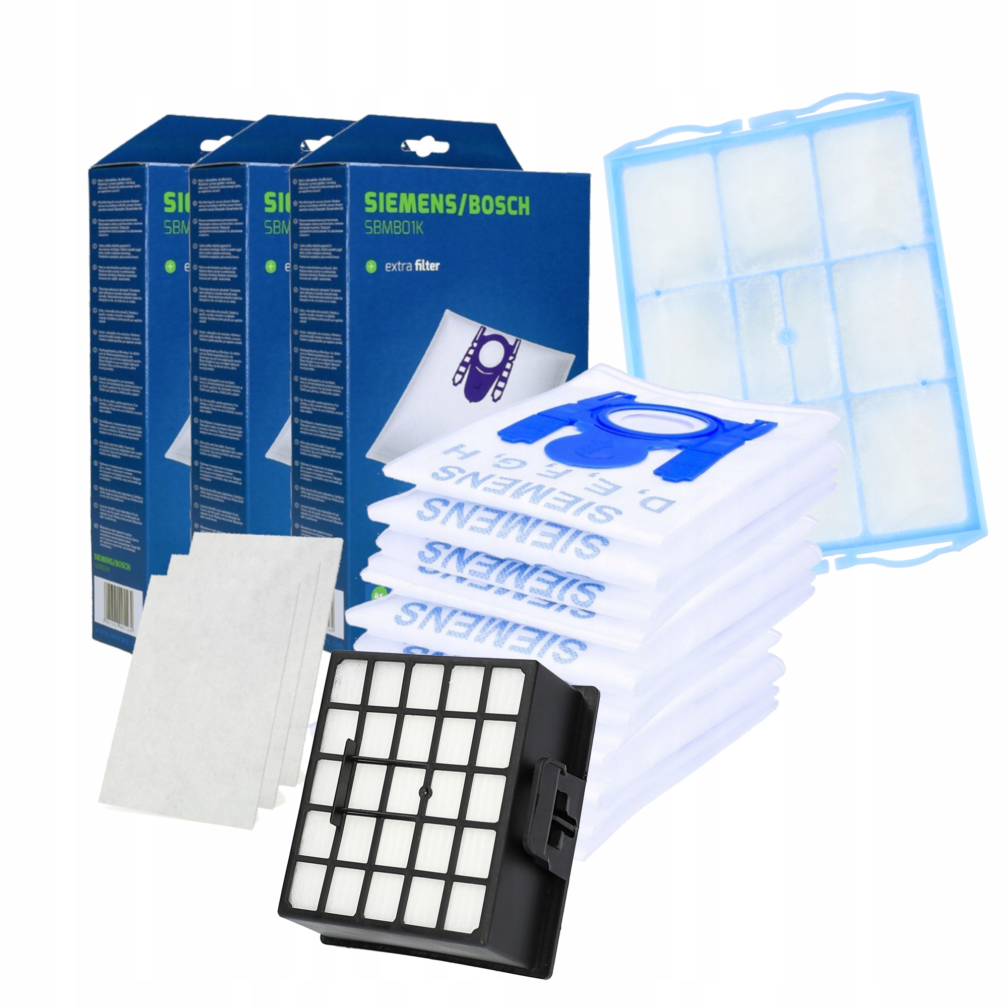 

Filtr Hepa / Filtr Silnika + 12x Worki Bosch GL-30