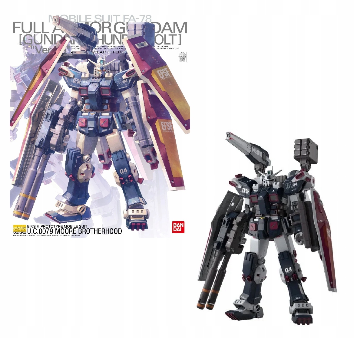 Gundam Mg 1/100 FA-78 Thunderbolt v plném pancíři Modelářský set