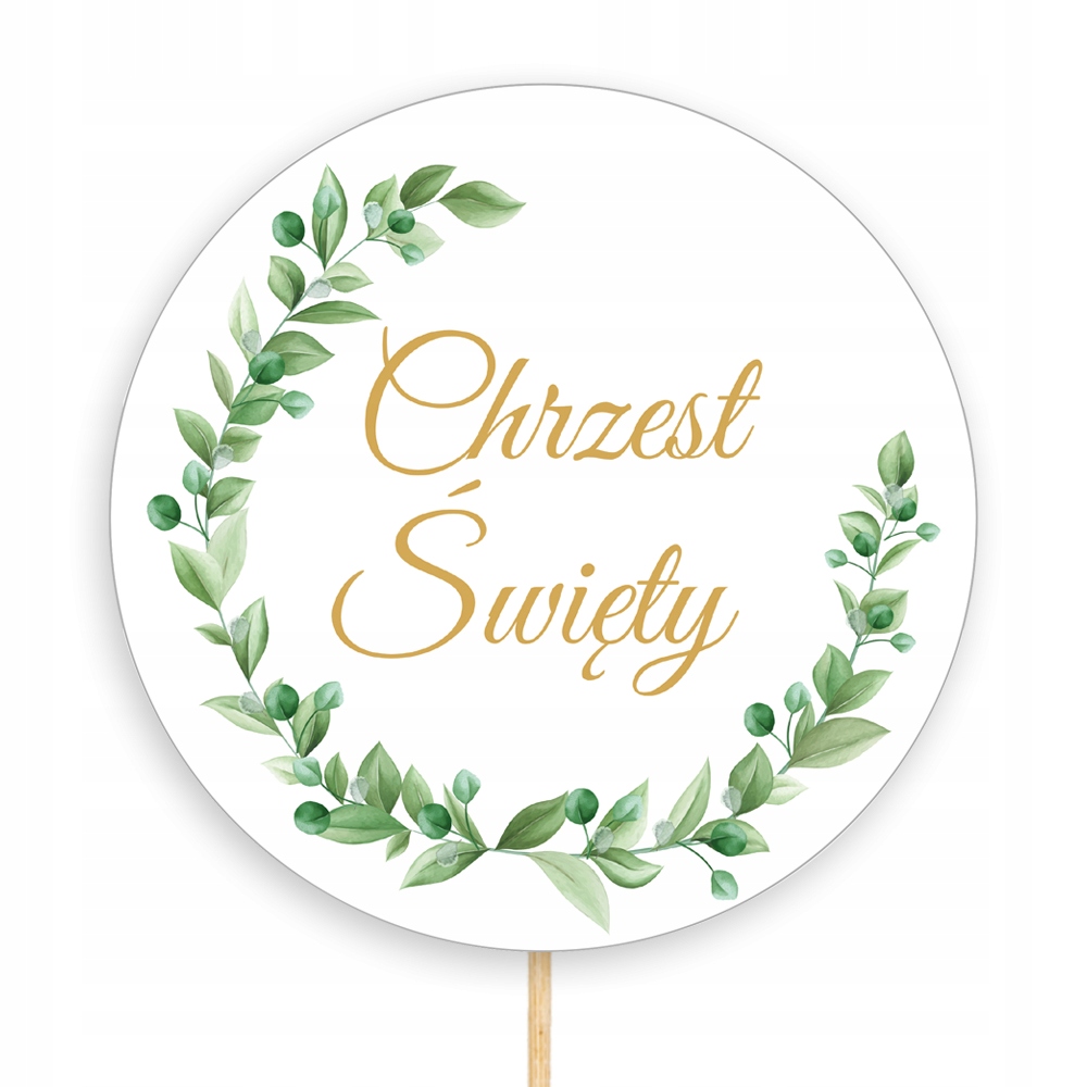 Topper Chrzest Święty Dekoracja Topper Toper Na Tort Ciasto Do Ozdobienia Marka inny