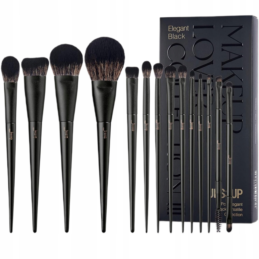 Jessup Matte Black Versatile Brush Collection sada štětců na líčení T33