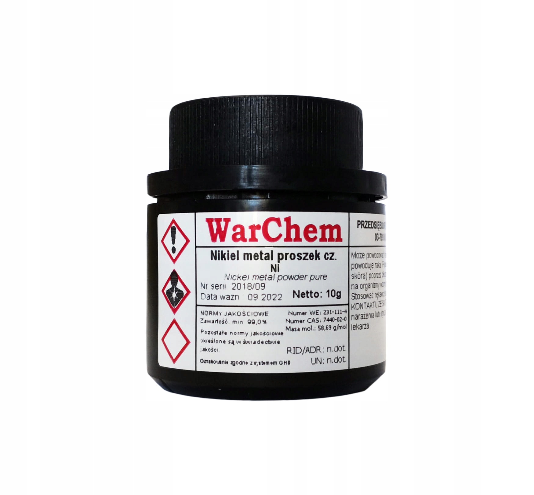 

Nikiel Metal Proszek czysty 10g