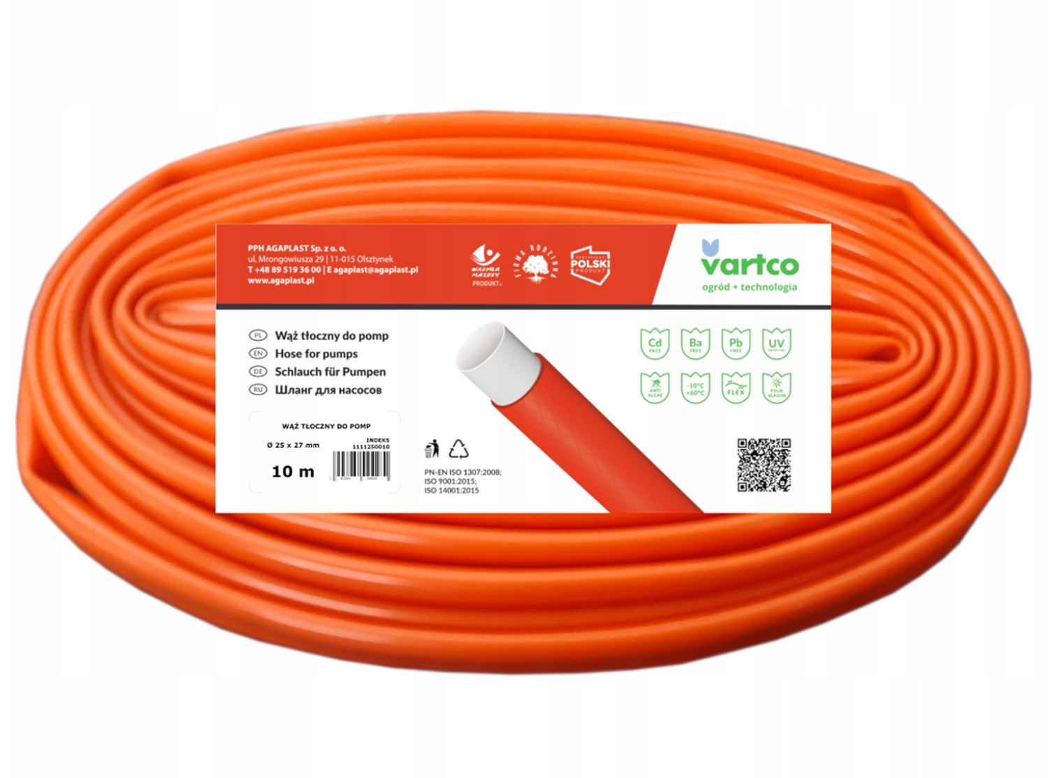

Wąż tłoczny do pomp Vartco 1" 25mm 10m