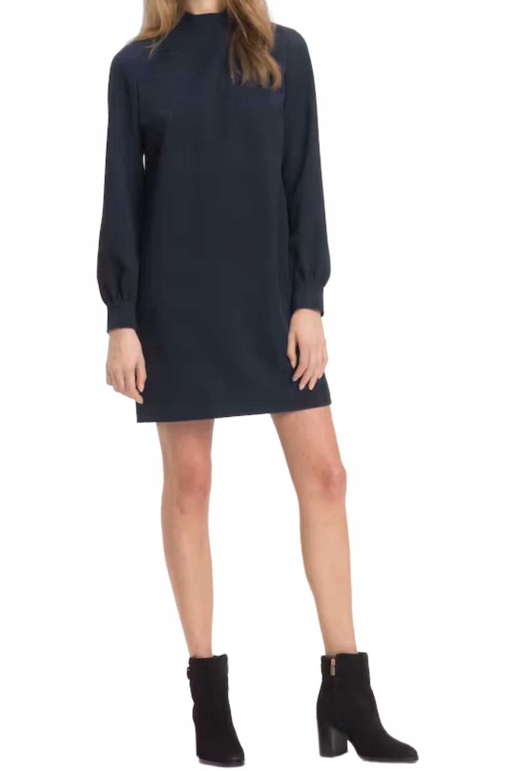 Šaty Tommy Hilfiger s dlouhým rukávem a modrým zavazováním vel. 6/XS