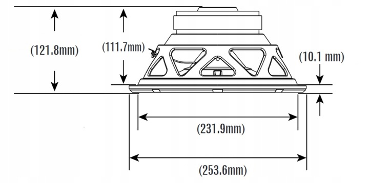 Głośnik basowy subwoofer JBL STAGE 1010 25cm 900W do SKRZYNI BASOWEJ TUBY Model STAGE1010