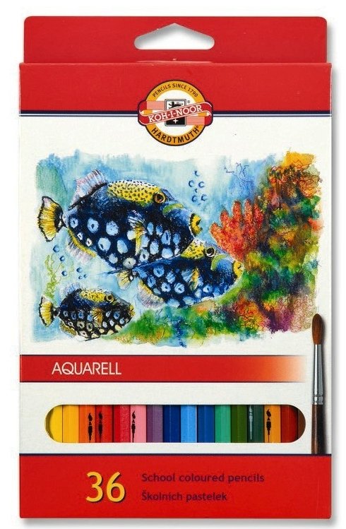 

Kredki Akwarelowe Mondeluz 36 Kol. Koh 3719 Fish