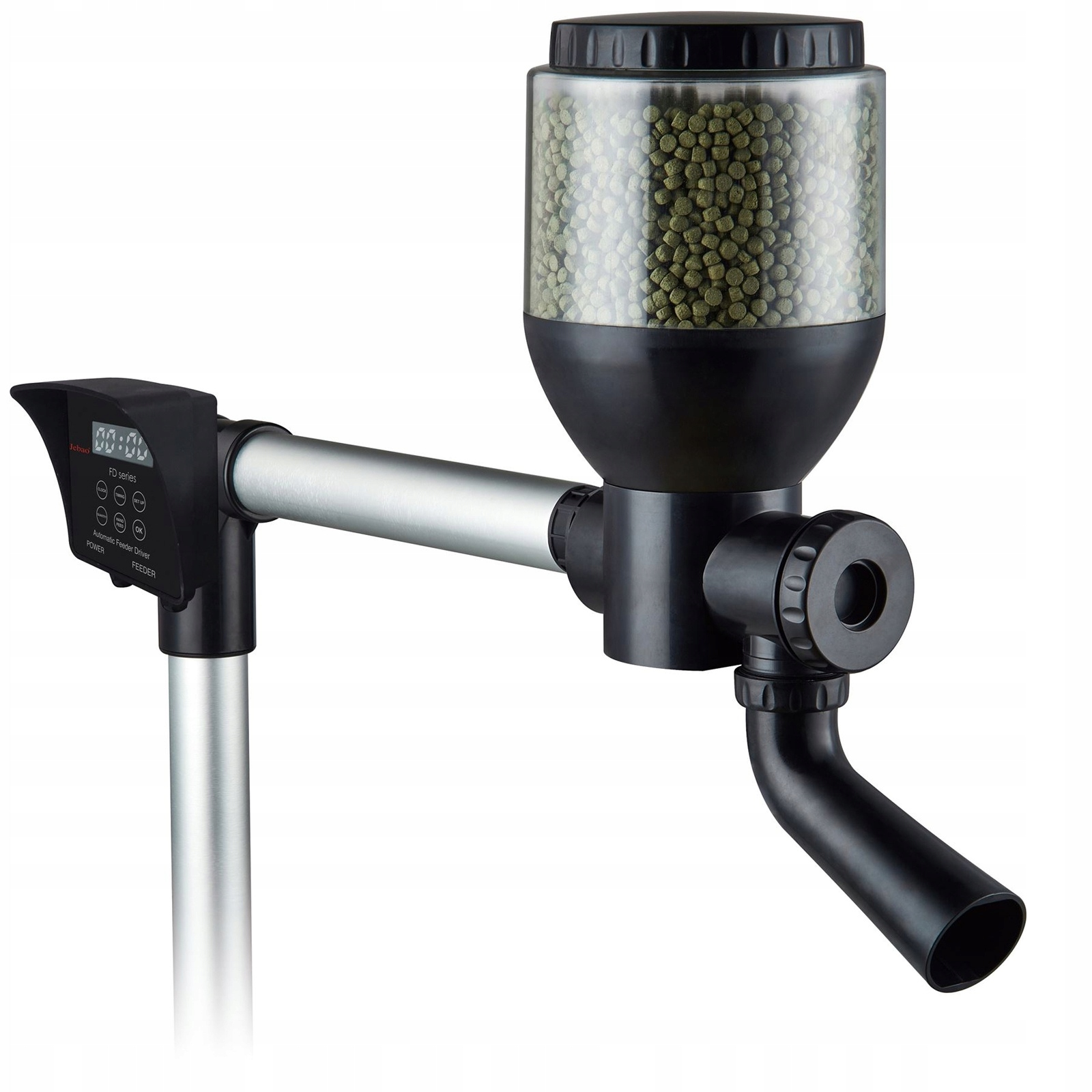 Automatické Kŕmidlo Do Jazierka Pre Ryby, Programovateľné, LCD 4 L, Do 6 Krmív