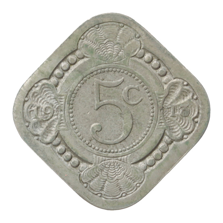 [M17029] Holandia 5 cent 1913