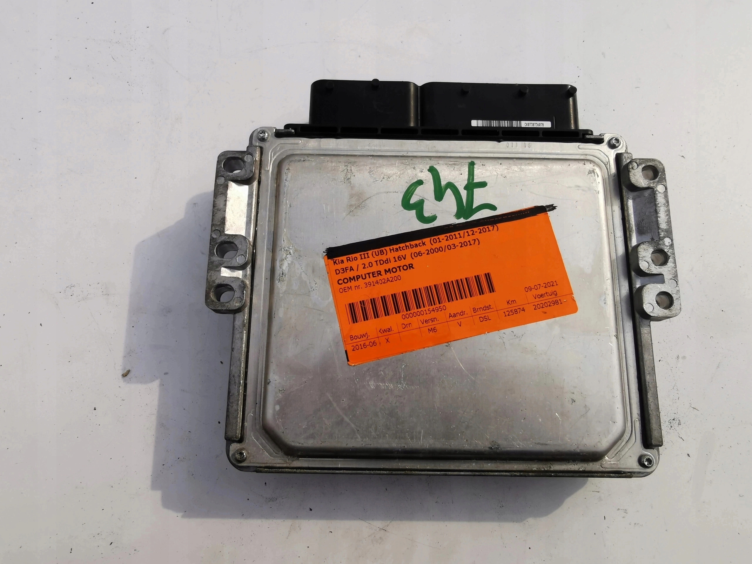 KIA RIO 2.0D 39140-2A200 28495876 Computer ECU ORY