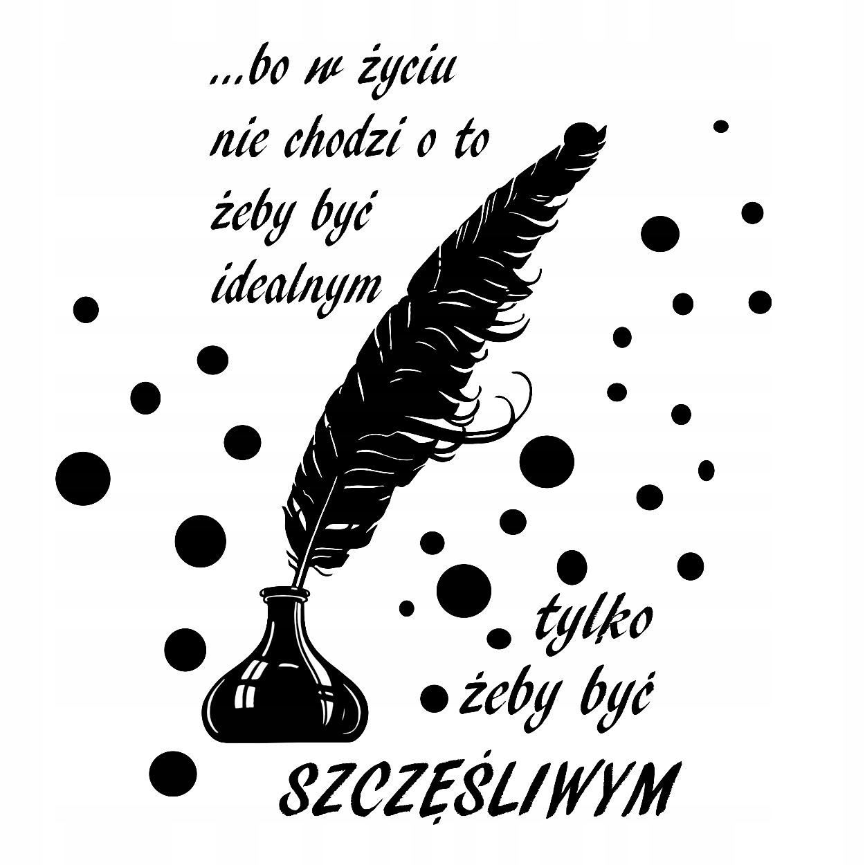 

Naklejki Napisy na ścianę Teksty Cytaty mix TXT003