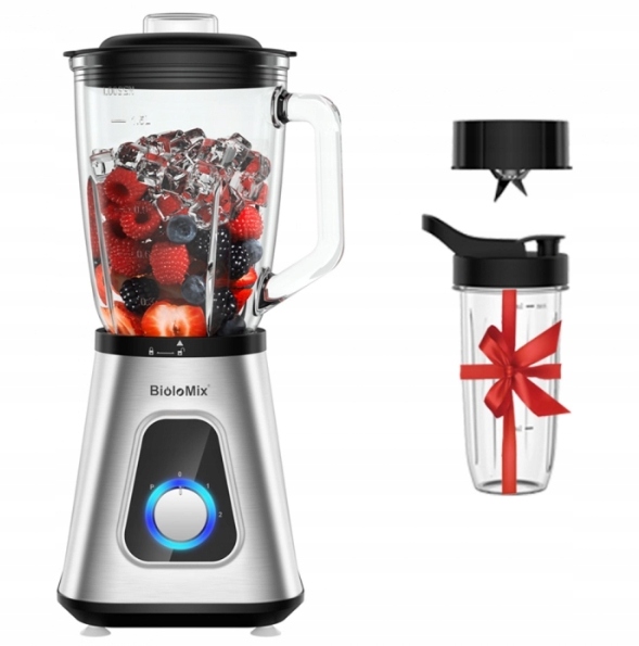 Stolní mixér Biolomix SF701 1300 W stříbrný/šedý