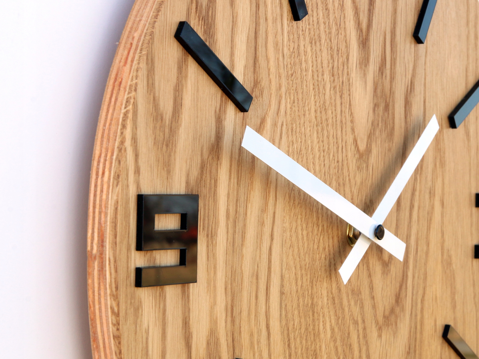 NOWOCZESNY ZEGAR DĄB ARABIC BLACK JAKOŚĆ UNIKAT!! Kod producenta ArabicWoodBlack