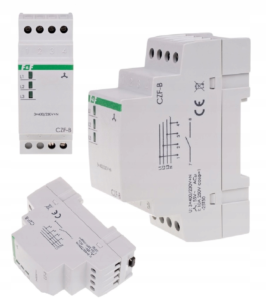 F&F PRZEKAŹNIK ZANIKU I ASYMETRII FAZ CZF-B