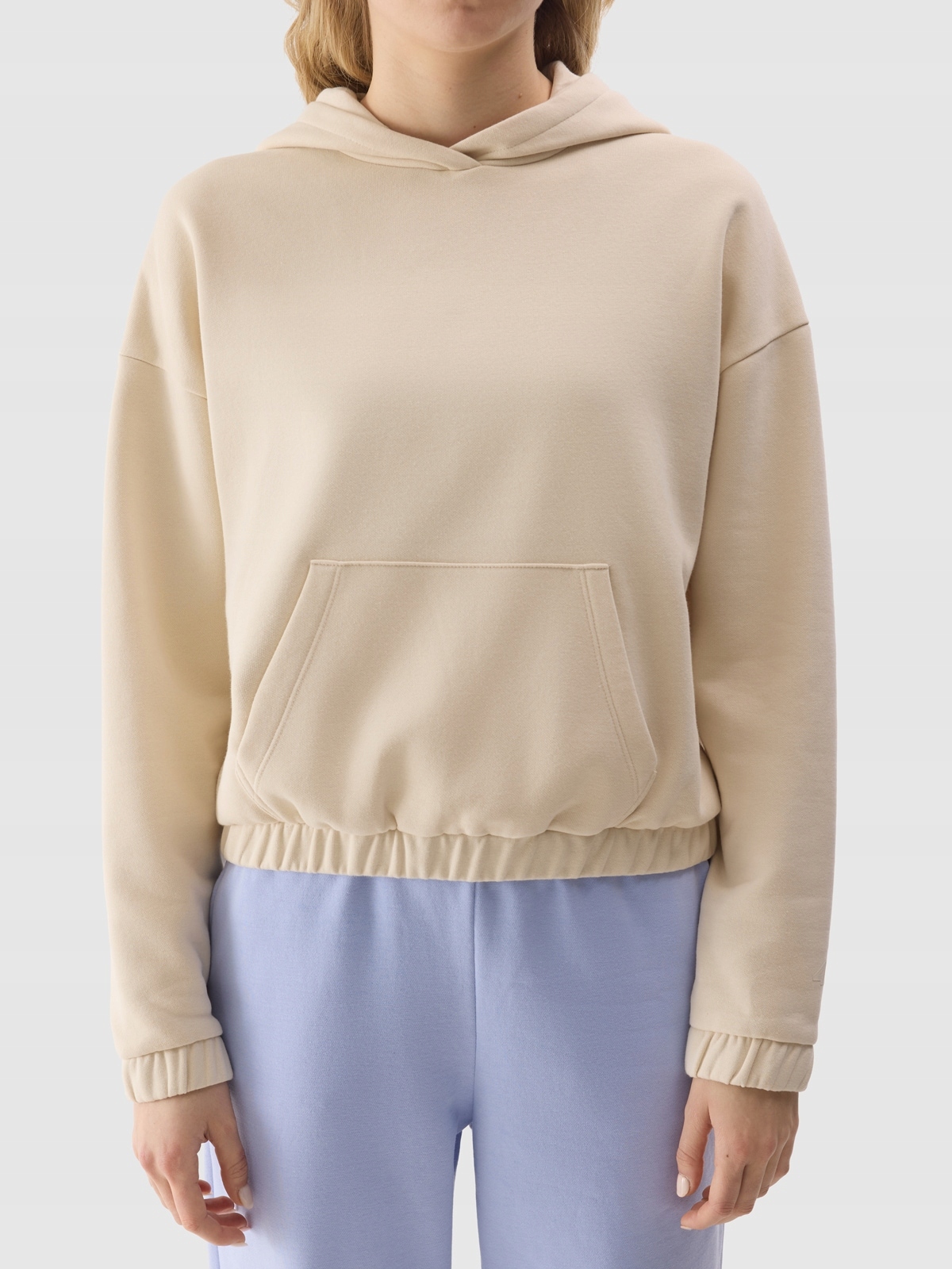 Bluza Damska 4F Dresowa Sportowa Kangurka z Kapturem Bawełna F1057-12S-L