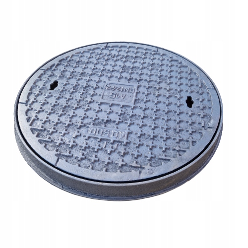 Liatinový kanálový poklop Ø500 do žumpy Atest Solidny