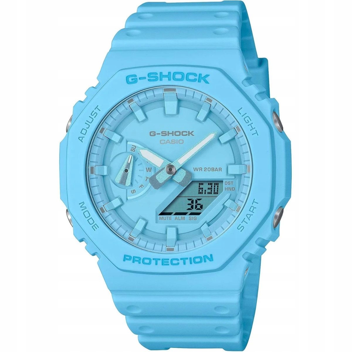 Modré hodinky Casio G-Shock GA-2100-2A2ER