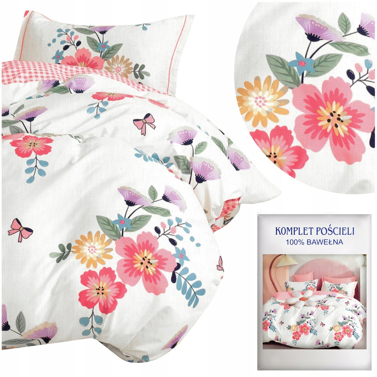 Posteľná Bielizeň 200x220 4 dielov Satén Bavlnená Aida Komplet Posteľná plachta