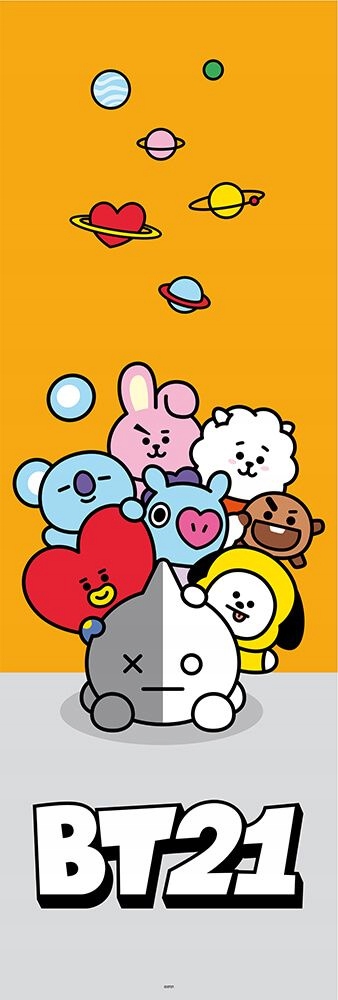 

Bts BT21 plakat na ścianę 53x158 cm