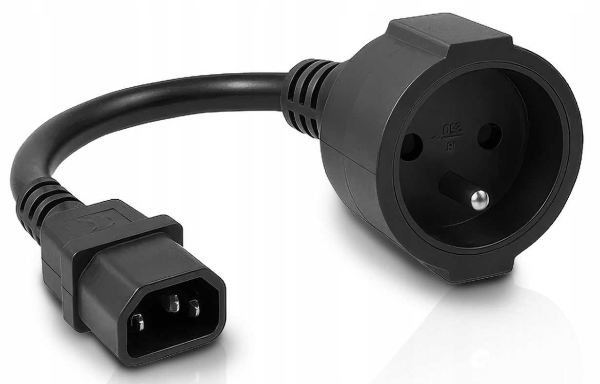ADAPTER ZASILAJĄCY PRZEJŚCIÓWKA C14 DO UPS / PDU 230V 16A