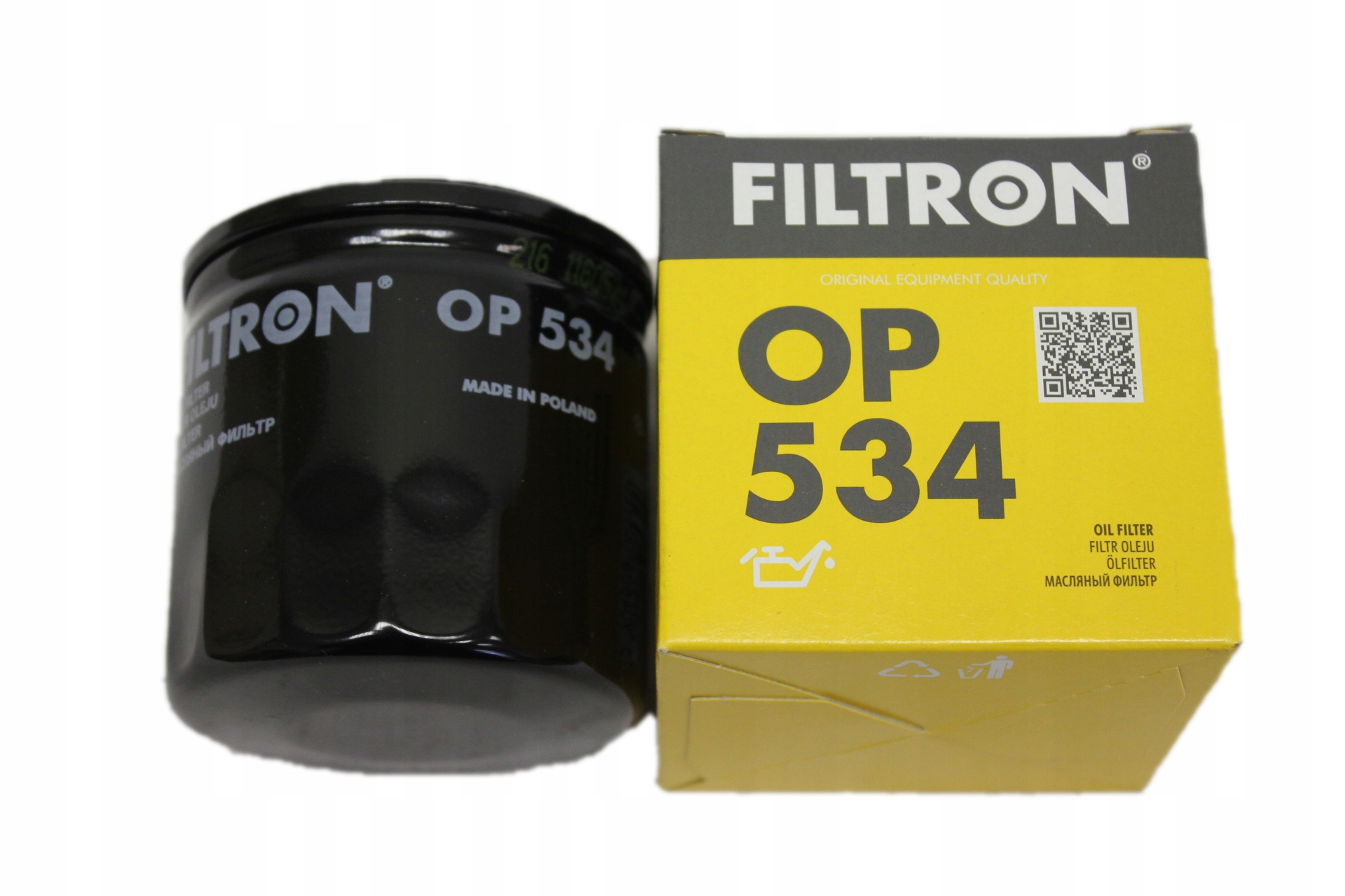 Filtron Filtr oleju OP 534 Fiat Cinquecento 700