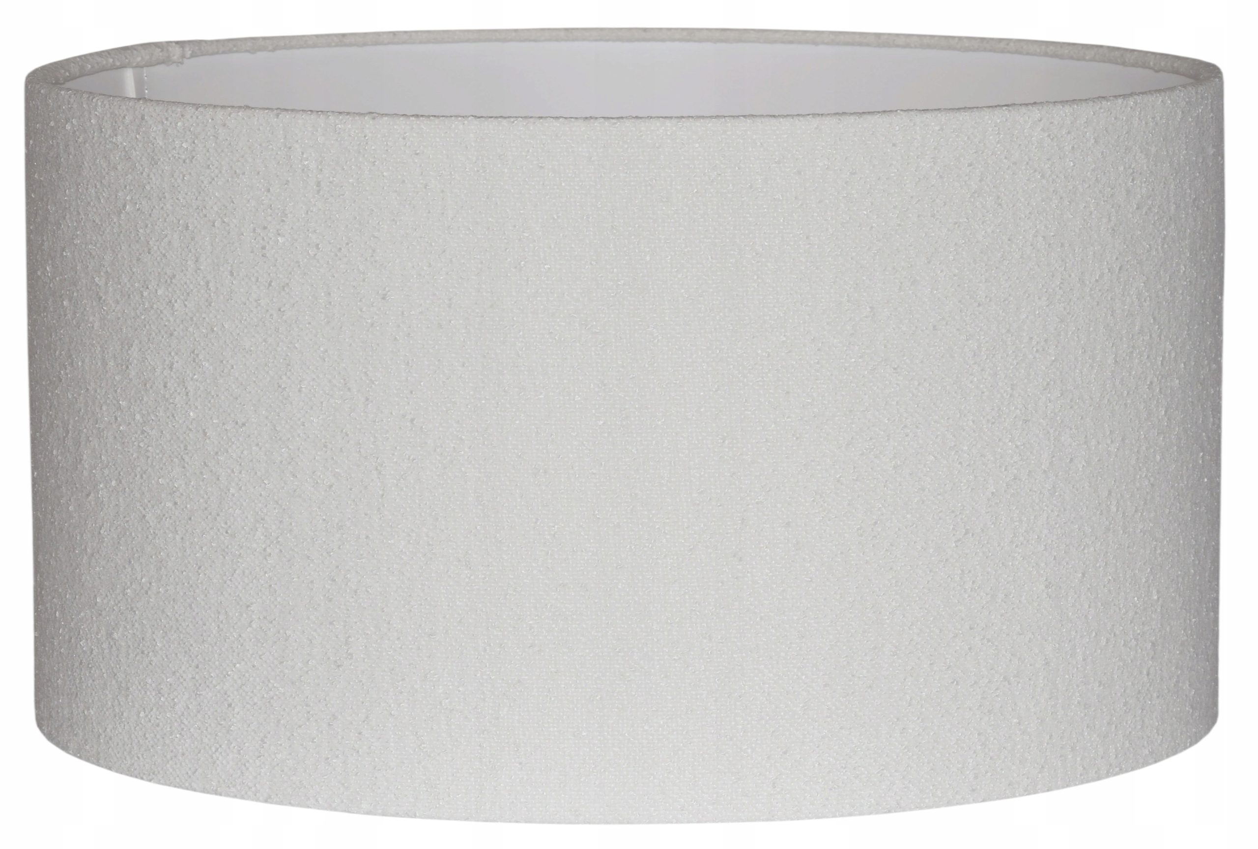Stínítko válec E27 E14 bílé Boucle ⌀ 35 cm h20 Zavinovací okraje Venosa
