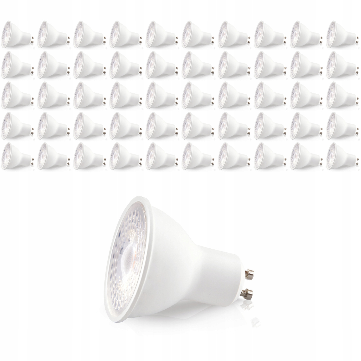 Sada Led žiaroviek GU10 5W Teplá biela 3000K dióda Samsung 50 Ks Premium