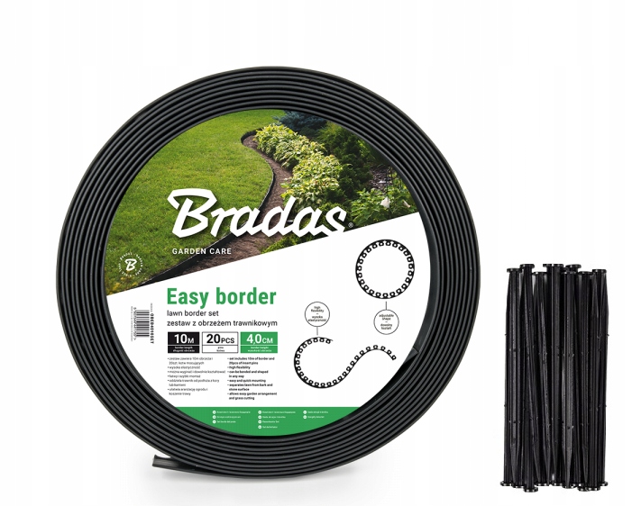 

Obrzeże ogrodowe Easy Border Set, 40mm + Kotwy 10m