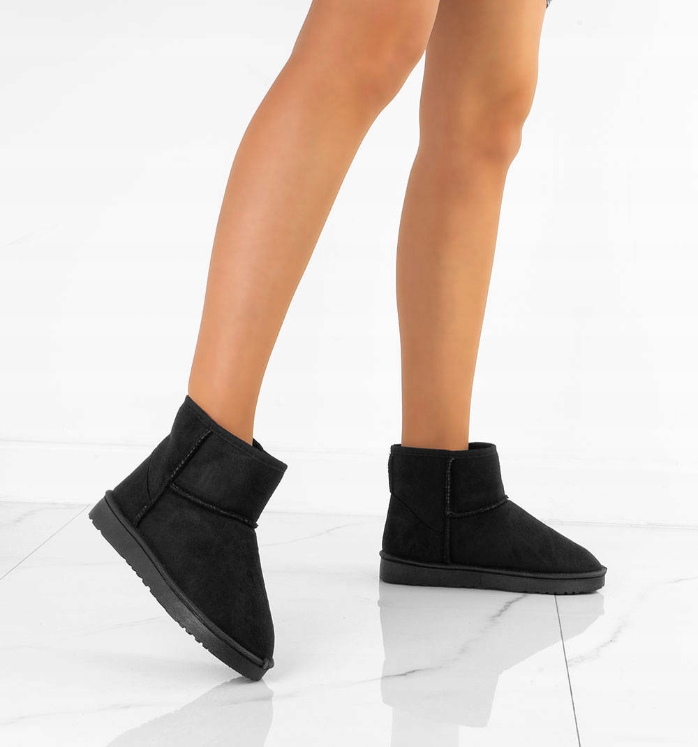 6904 CZARNE OCIEPLANE ZAMSZOWE ŚNIEGOWCE BOTKI 40 Marka inna