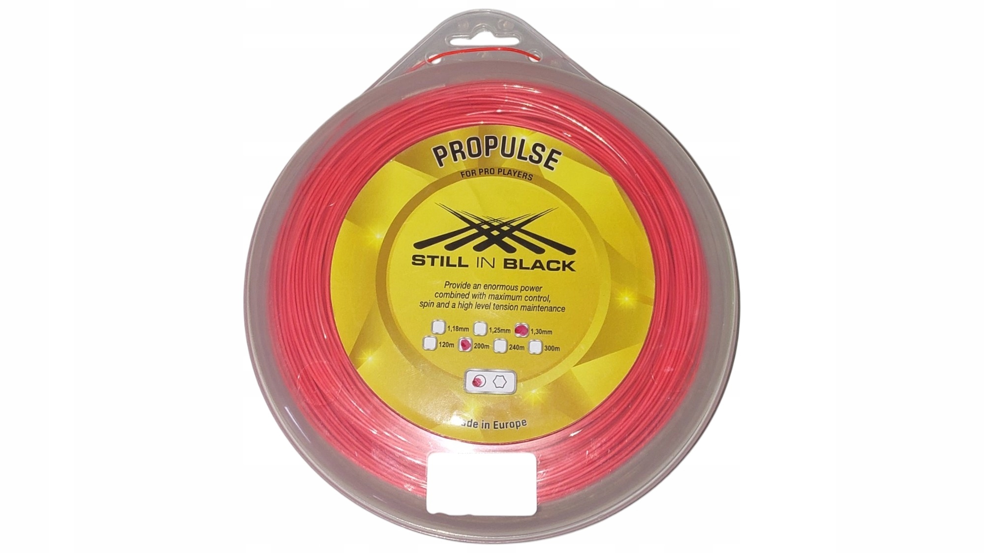 Tenisový výplet Still In Black Propulse 1.30MM 200M Oranžová Cívka