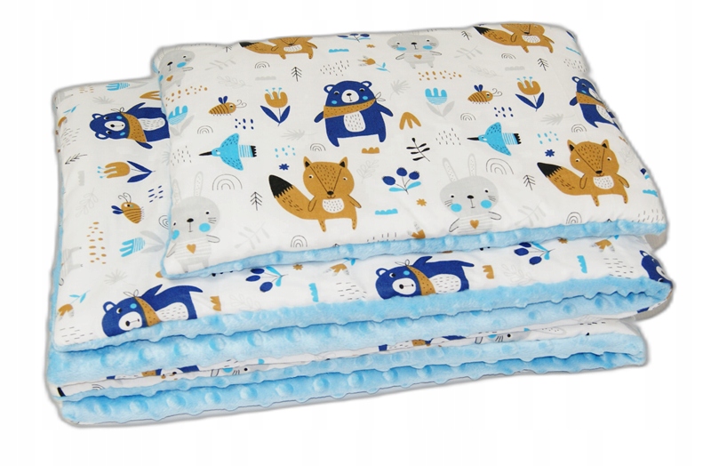 POŚCIEL MINKY do ŁÓŻECZKA 75x100 z WYPEŁNIENIEM Marka inna marka