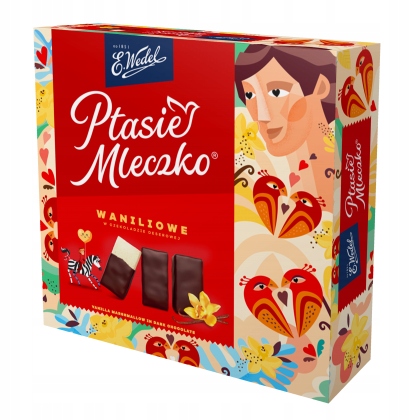 10 Sztuk Wedel Ptasie Mleczko Wanilia 340G