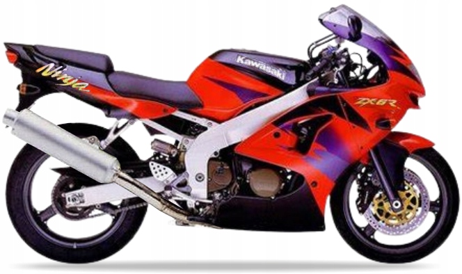 Nálepky Na Motocykel Juula Do Kawasaki Zx 6R 1998 Červená H1