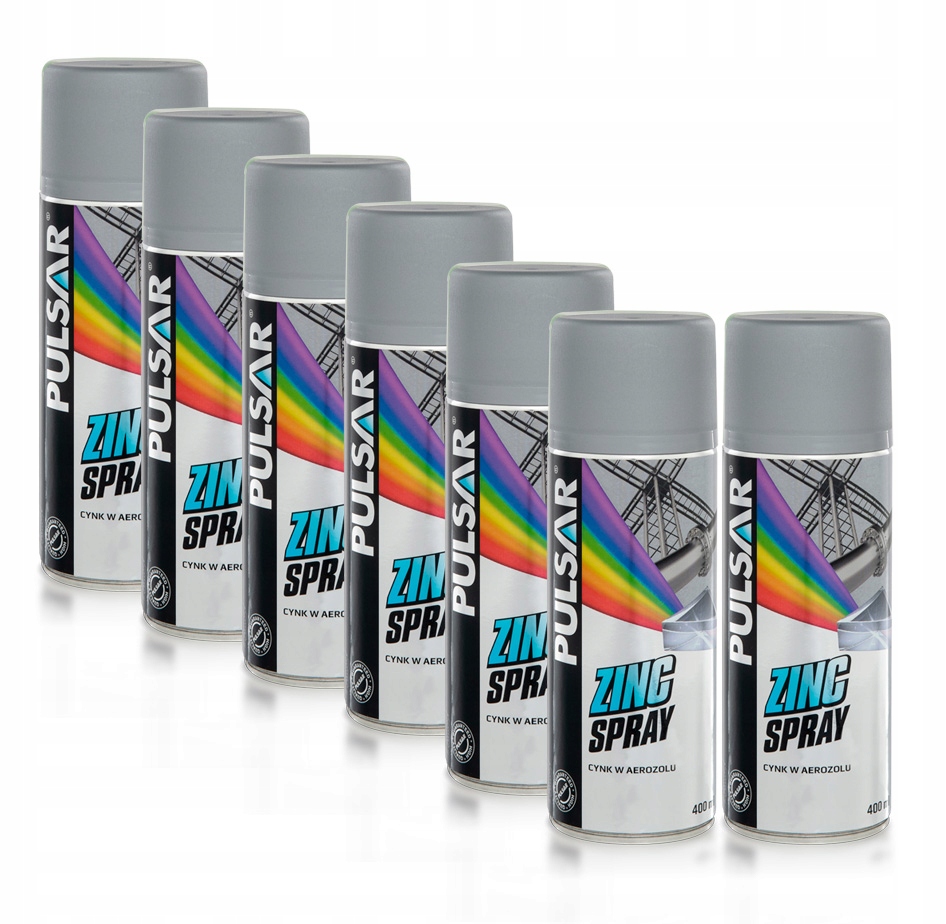 Pulsar спрей цинк антикорозійний цинк 400 мл x7