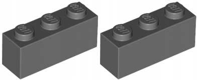 

Lego 1x3 Brick 3622 Ciemny Szary 2 szt Nowy