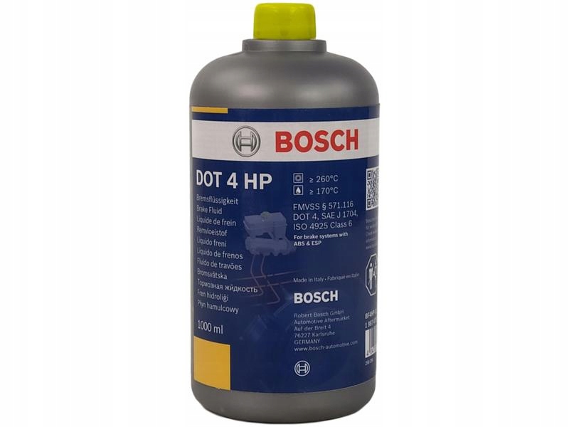 

Bosch Płyn Hamulcowy Dot 4 Hp Abs Asr Esp 1L