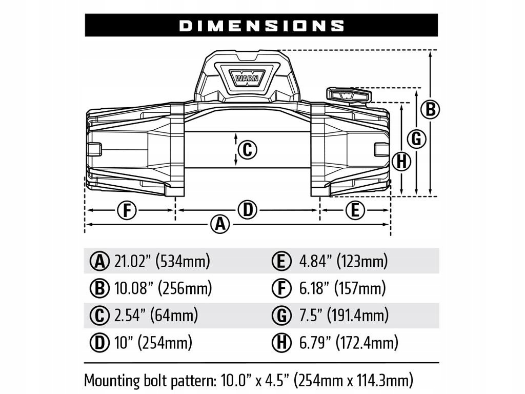 Wyciągarka Warn VR EVO 12s 12V 5442 kg, syntetyk фото 3