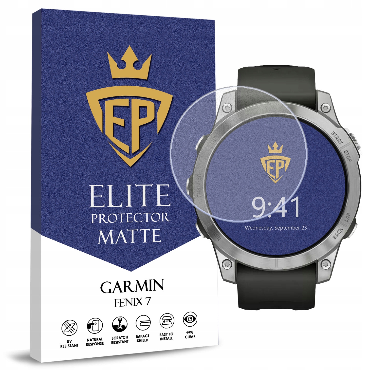 FOLIA MATOWA DO GARMIN FENIX 7 HYDROŻELOWA BRAK ODCISKÓW PALCÓW ORYGINAŁ