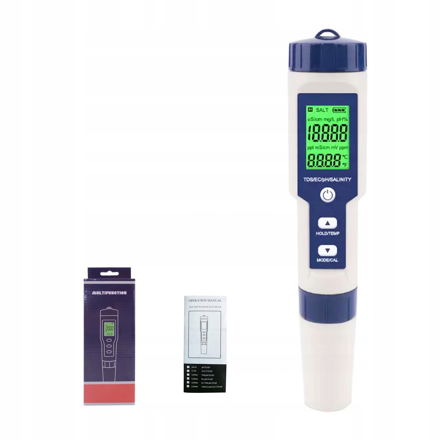 Miernik Twardości Jakości Wody Tds Ec Temperatury Osmoza Czuły Tester 5w1